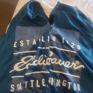 Eddie Bauer Adaptive Shirt – Velcro Back Closure – Easy Dressing / Assisted Wear